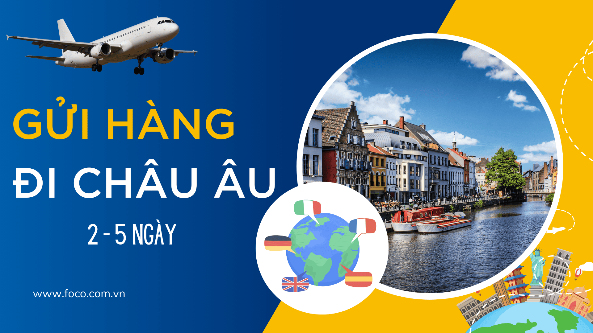 Dịch vụ gửi hàng đi Châu Âu